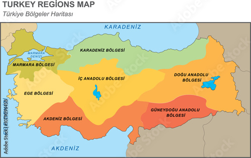 Turkey Regions Map, country maps, maps