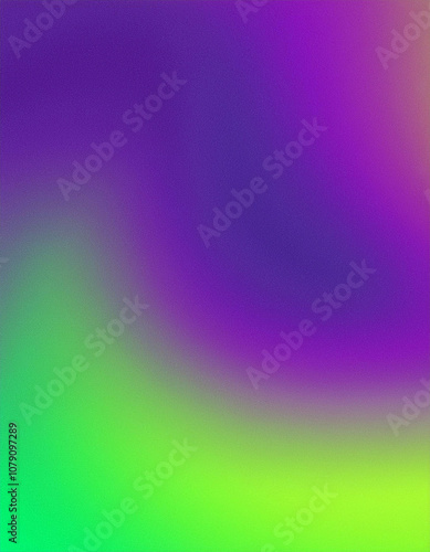 Abstract Purple and Green Gradient Background