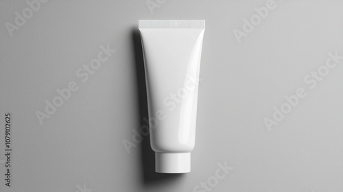 Mockup of minimalist skincare packaging with sleek design on a neutral background