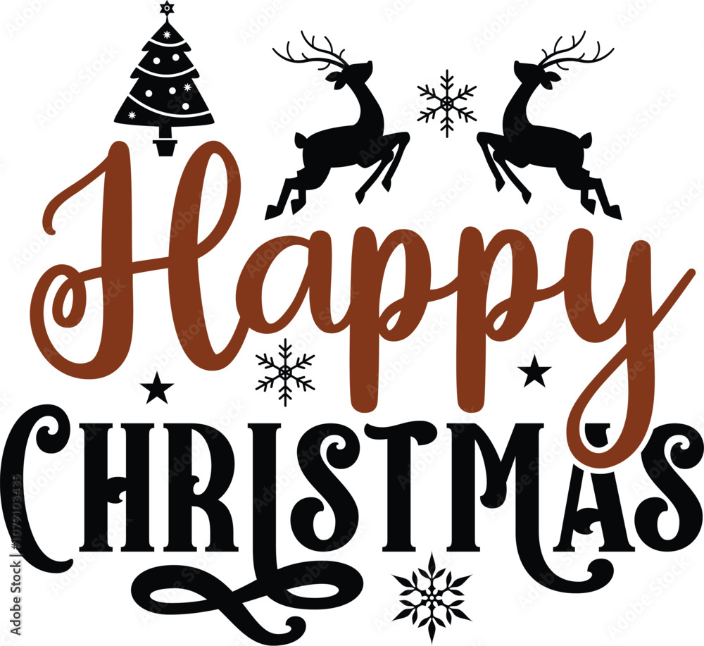 Fototapeta premium Christmas T-shirt Design, Holiday T-shirt, Merry Christmas Shirt, Winter Holiday Shirt, Christmas SVG Design, Christmas Quotes Shirt