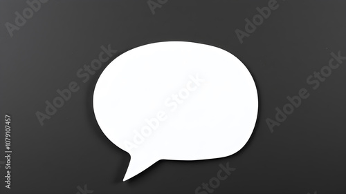 Obraz na płótnie Hand drawn speech buble. Speech bubbles talk bubbles. AI generated image, ai.