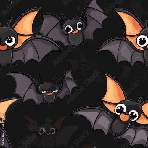 Vector illustration of bat as Halloween decoration element photo