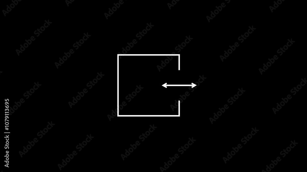 right two direction arrow icon animated video right two direction arrow icon animated video