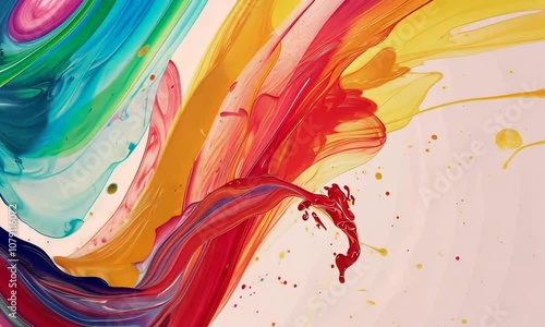 abstract watercolor background with strokes