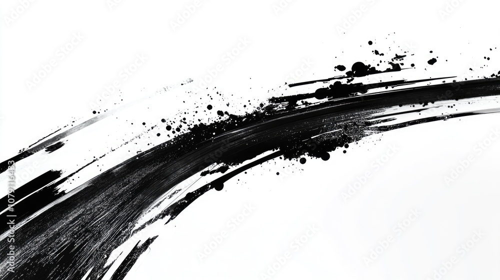 Abstract a speed race track, in black and white on a white background, with paint splashes. speed and motion. Racing banner Abstract a speed race track, in black and white on a white background, with paint splashes. speed and motion. Racing banner