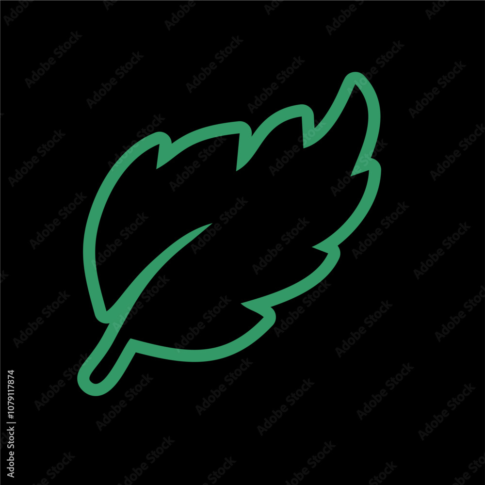 vector logo design leaf outline minimalist vector logo design leaf outline minimalist