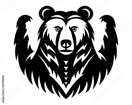 bear grizzly logo creative and original for your business or company logotype vector illustration isolated on white background