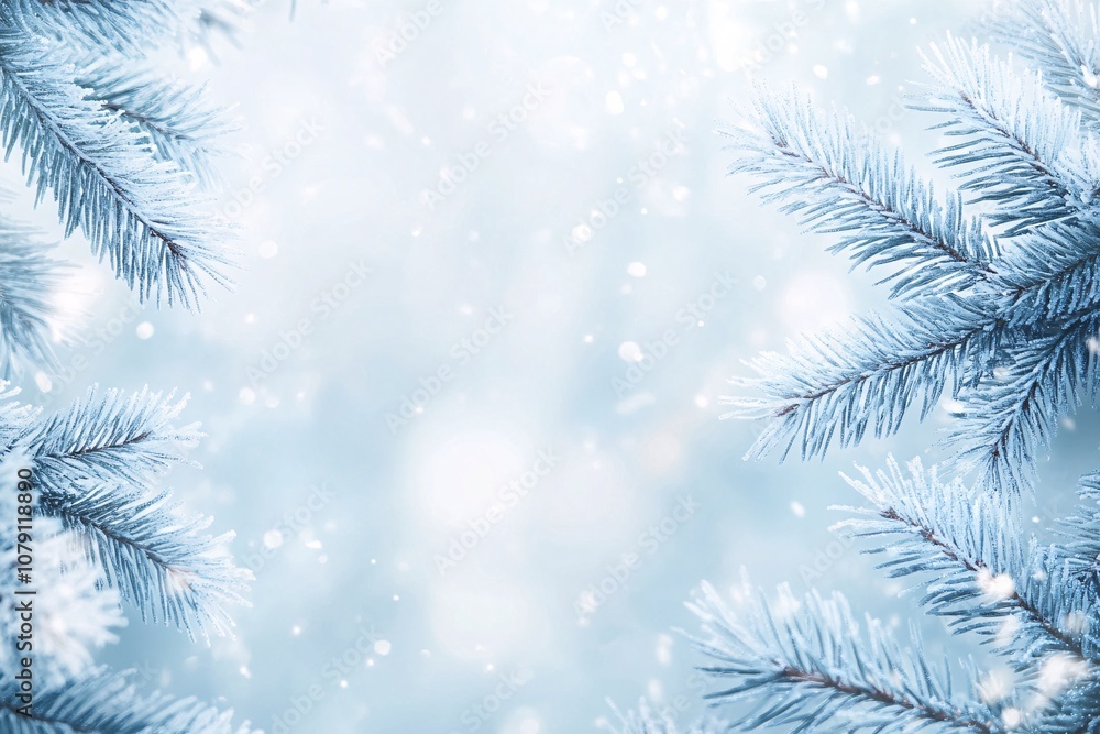 Soft blue Christmas background - for your greetings or text Soft blue Christmas background - for your greetings or text