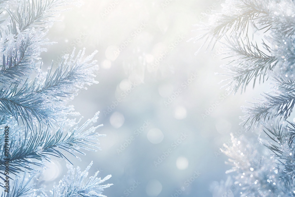 Soft blue Christmas background - for your greetings or text Soft blue Christmas background - for your greetings or text