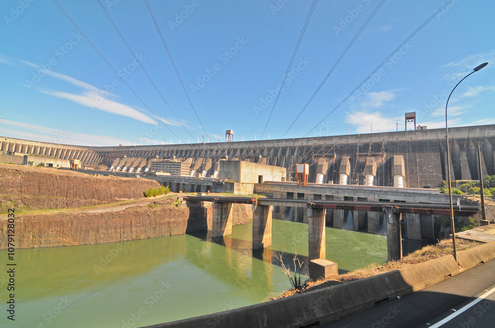 The Itaipu Dam a hydroelectric dam on the Paraná River located on the border between Brazil and Paraguay The Itaipu Dam a hydroelectric dam on the Paraná River located on the border between Brazil and Paraguay