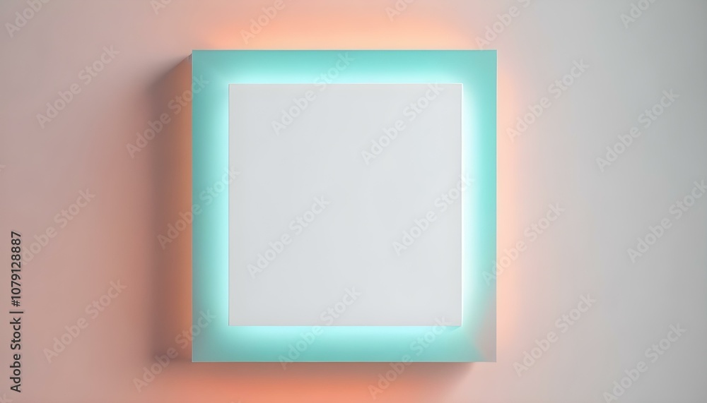 Mockup cuadro en blanco en la pared Mockup cuadro en blanco en la pared