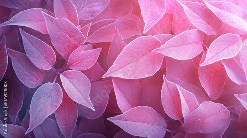 Vibrant pink leaves creating a soft, artistic texture.