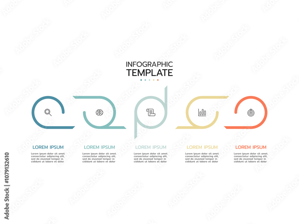 Timeline infographic template. 5 Step timeline infographics template. presentation graph. Business concept with 5 options, vector illustration. Timeline infographic template. 5 Step timeline infographics template. presentation graph. Business concept with 5 options, vector illustration.