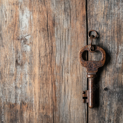 Antique Key Isolated
