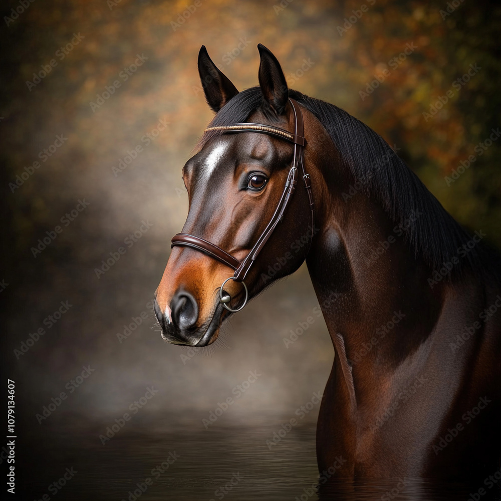 Obraz premium Brown Horse Isolated