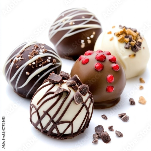 Chocolate Balls Isolated