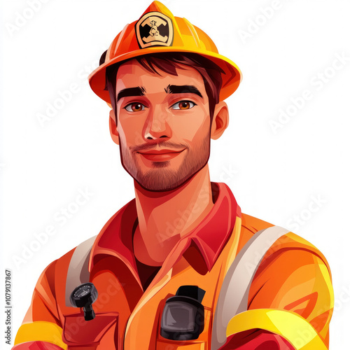 Firefighter Isolated