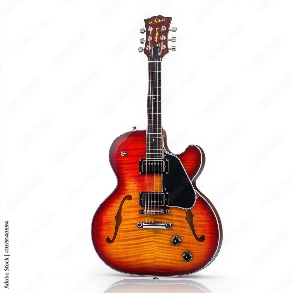 Fototapeta premium Jazz Guitar Isolated