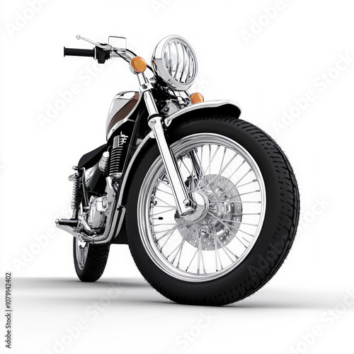 Motorcycle Wheel Isolated