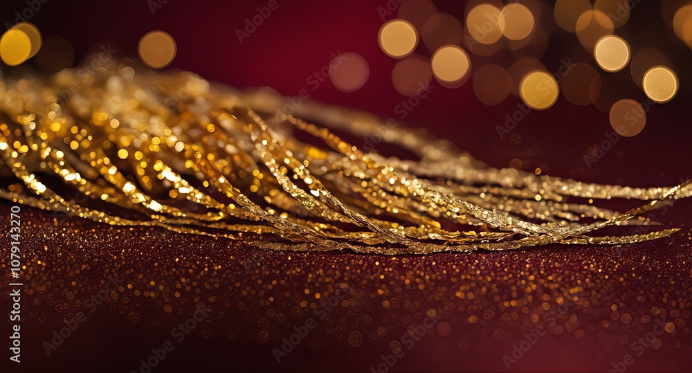 Maroon and Gold Sparkling Abstract Background Maroon and Gold Sparkling Abstract Background