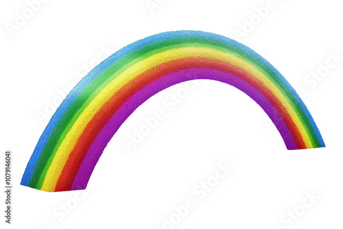 Colorful rainbow arc for children's decorations and creative text displays