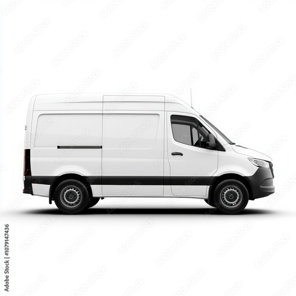 Van Side View Isolated Van Side View Isolated