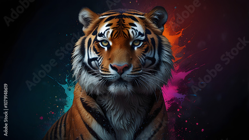 Tiger in the night