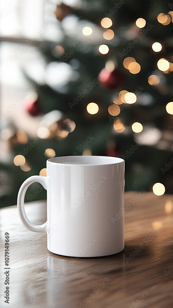 Christmas mockup one white empty tea mugs on a table and branches of a Christmas tree wreath and christmas background. Cup template for your design, logo with copy space. New Year
Christmas mockup one white empty tea mugs on a table and branches of a Christmas tree wreath and christmas background. Cup template for your design, logo with copy space. New Year