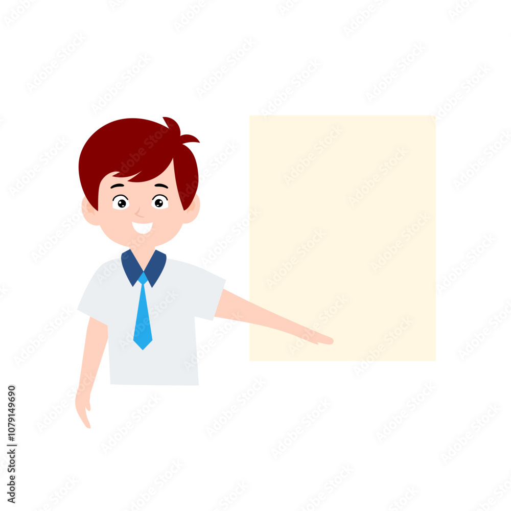 boy different pose activity school isolated on white background, uniform school white blue boy different pose activity school isolated on white background, uniform school white blue