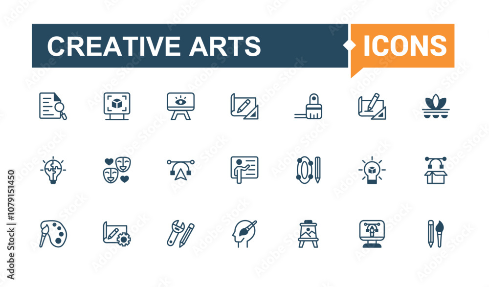 Set of Art And Design line icons set. Includes icons for pencil, pen, printing, designer, graphic, art and more. Thin outline icons pack. Vector outline icons collection. Set of Art And Design line icons set. Includes icons for pencil, pen, printing, designer, graphic, art and more. Thin outline icons pack. Vector outline icons collection.