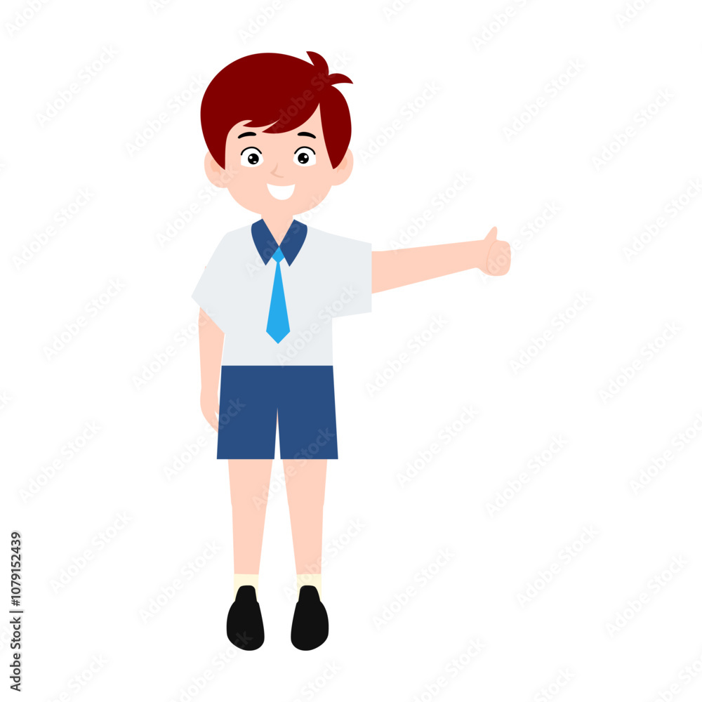 boy different pose activity school isolated on white background, uniform school white blue boy different pose activity school isolated on white background, uniform school white blue