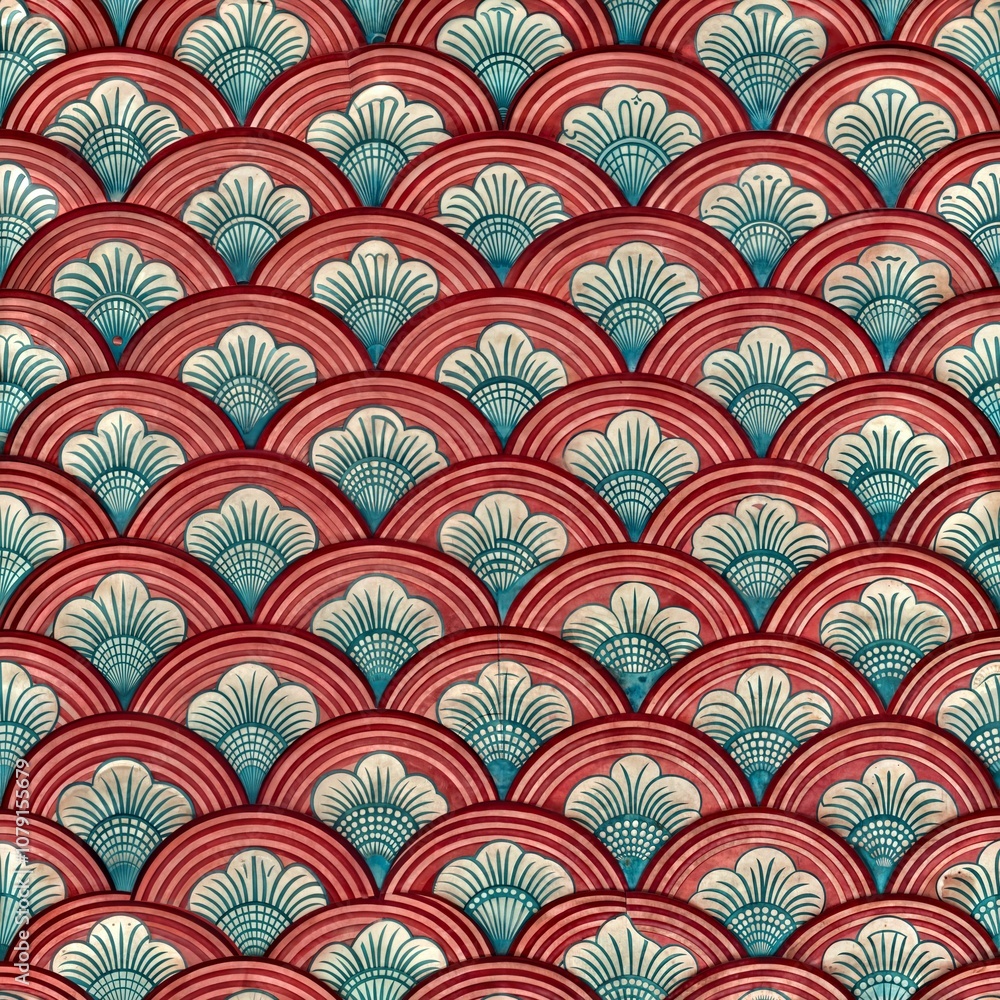 Traditional Japanese Wave Pattern Traditional Japanese Wave Pattern