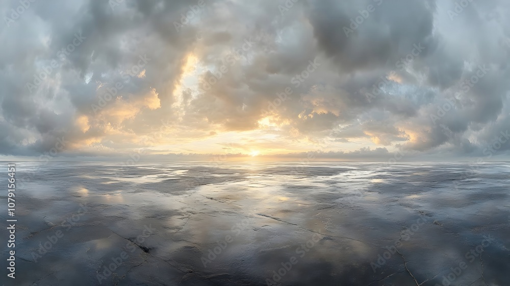 Abstract Background with Dramatic Sky and Water Reflection Abstract Background with Dramatic Sky and Water Reflection