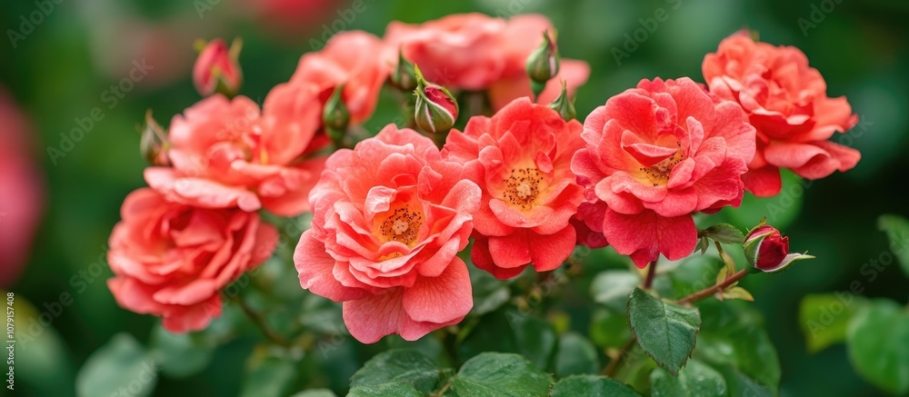 Close up of a vibrant cluster of red roses highlighting delicate petals and rich color perfect for floral arrangements Close up of a vibrant cluster of red roses highlighting delicate petals and rich color perfect for floral arrangements