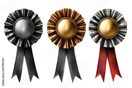 Olympic medals of gold, silver, and bronze represented as flat icons for awards