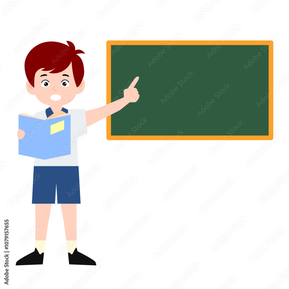 boy different pose activity school isolated on white background, uniform school white blue boy different pose activity school isolated on white background, uniform school white blue