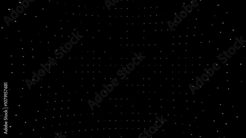 lighting dots on a black background	