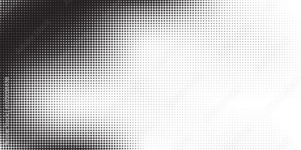 Halftone gradient. Dotted gradient, smooth dots spraying and halftones dot background seamless horizontal geometric pattern vector template set Halftone gradient. Dotted gradient, smooth dots spraying and halftones dot background seamless horizontal geometric pattern vector template set