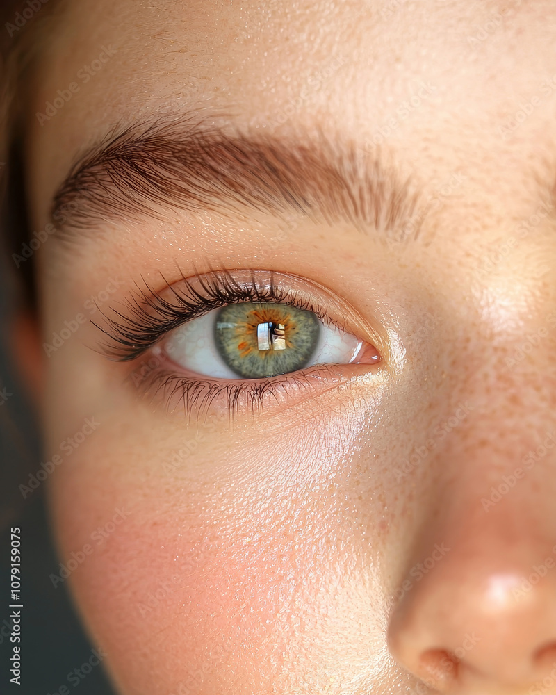 Fototapeta premium close up of eye with make up