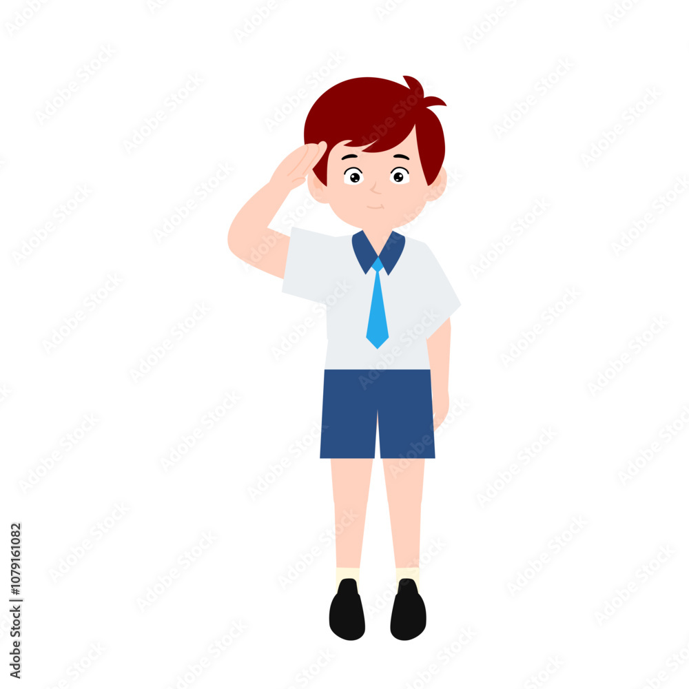 boy different pose activity school isolated on white background, uniform school white blue boy different pose activity school isolated on white background, uniform school white blue