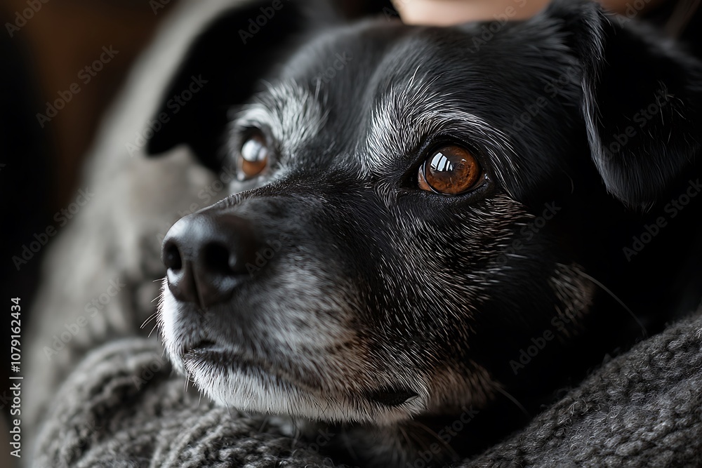 Old Dogs Gentle Eyes and Wrinkled Fur Show True Love and Trust Old Dogs Gentle Eyes and Wrinkled Fur Show True Love and Trust