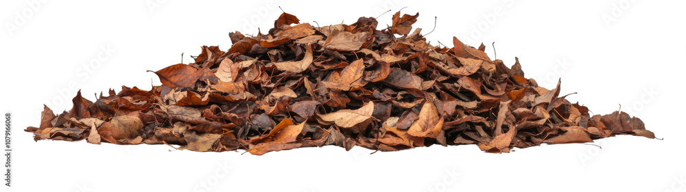 Pile of autumn leaves, isolated on white background Pile of autumn leaves, isolated on white background
