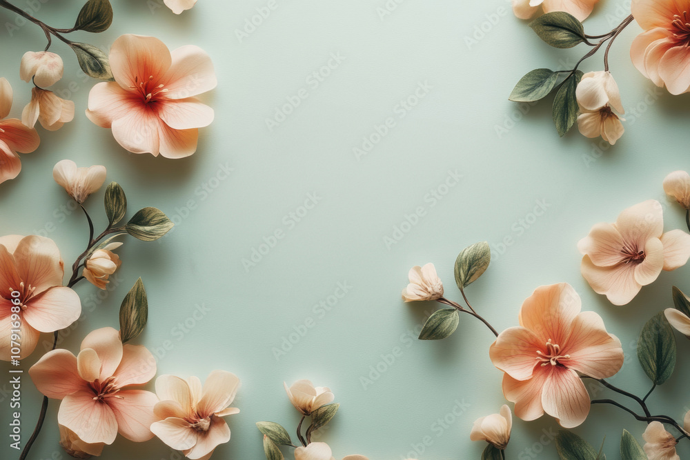 feminine greeting card, mockup template for a lovely womans day card with a charming botanical design and elegant cursive text on a soft gradient backdrop feminine greeting card, mockup template for a lovely womans day card with a charming botanical design and elegant cursive text on a soft gradient backdrop