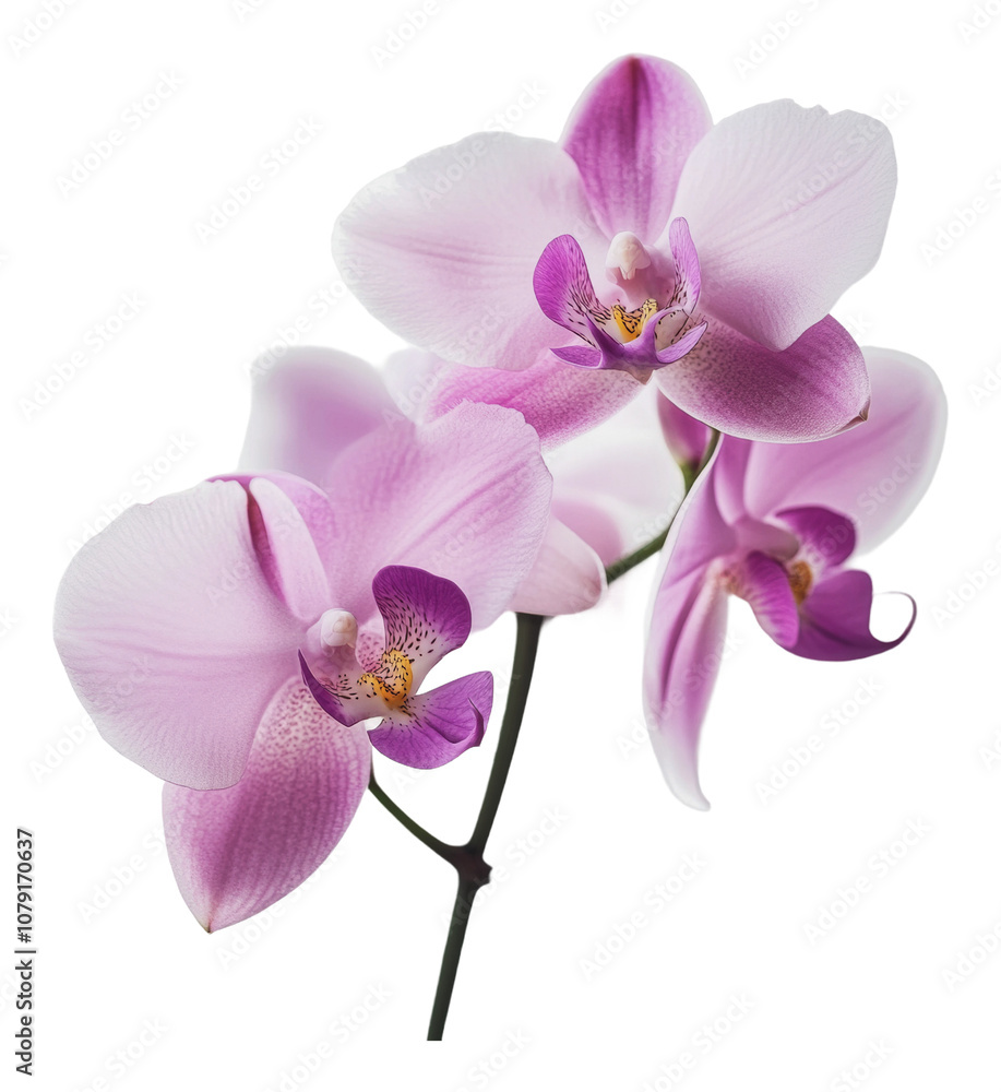 PNG Beautiful pink orchids blooming in bright light PNG Beautiful pink orchids blooming in bright light