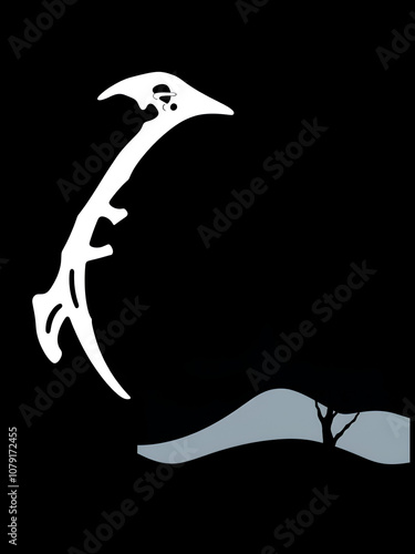 wishbone  silhouette vector illustration photo