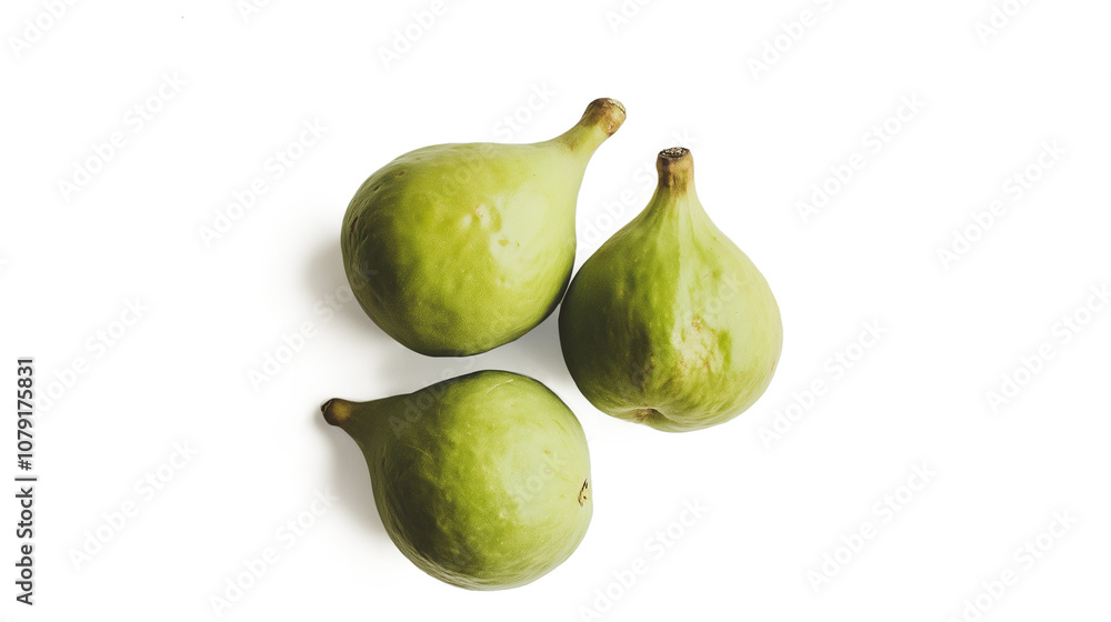 Green Fig isolated on a white background Green Fig isolated on a white background