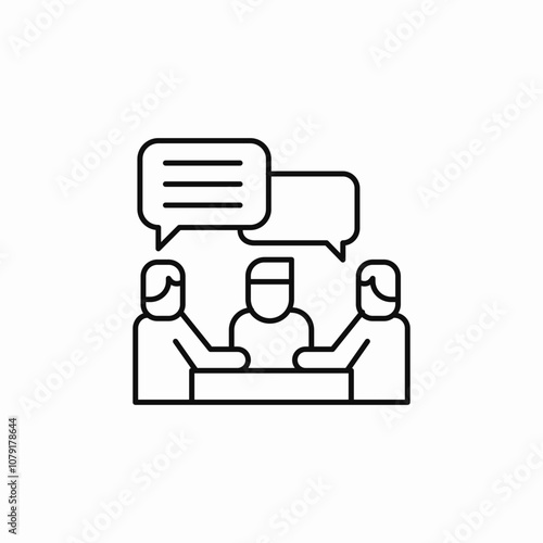conversation talk icon sign vector