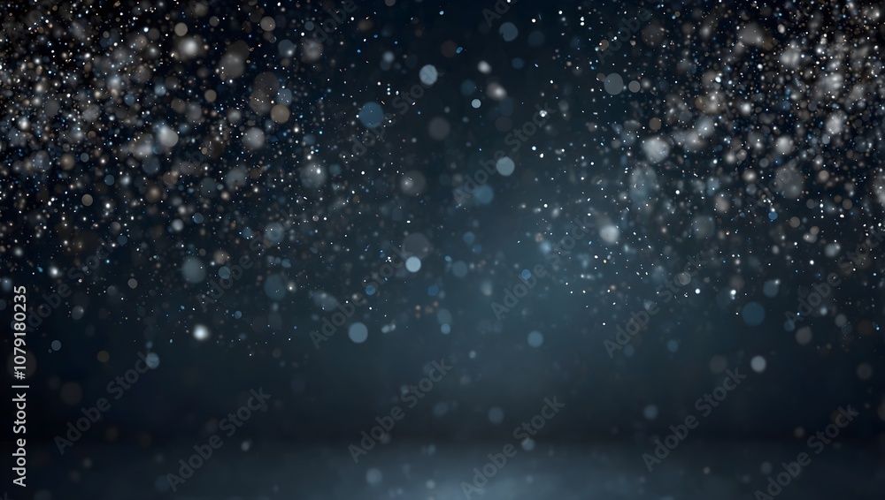 Dark background with many small, light gray and white specks, like falling snow or glitter.
Dark background with many small, light gray and white specks, like falling snow or glitter.