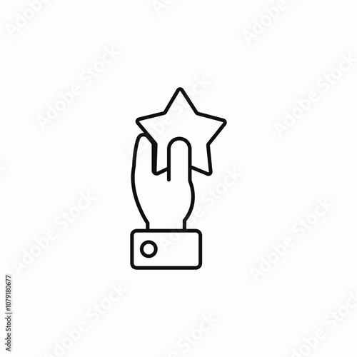 star rate icon sign vector