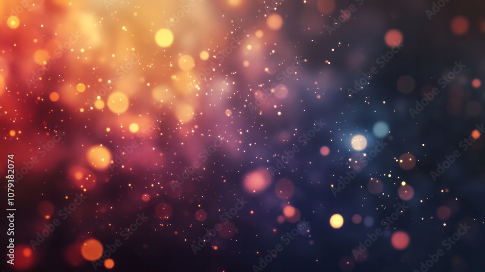 Obraz premium Abstract Multi Colored Bokeh Background - Lights At Night - Autumn, Fall, Winter, Christmas